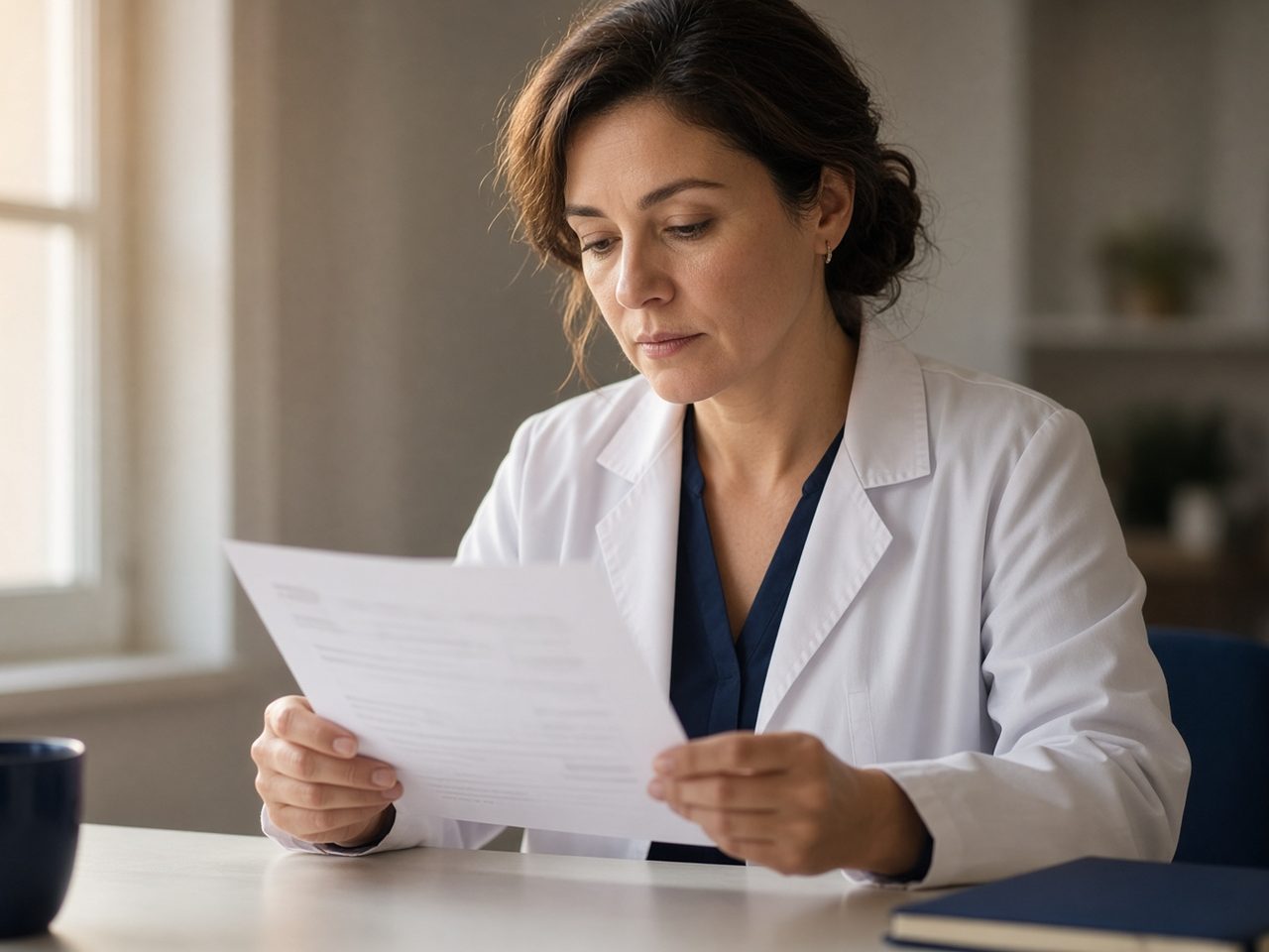 A physician reviewing a member’s panel